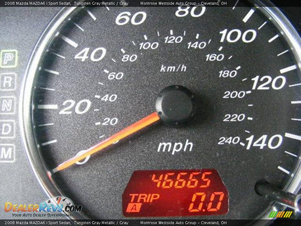 2008 Mazda MAZDA6 i Sport Sedan Tungsten Gray Metallic / Gray Photo #18