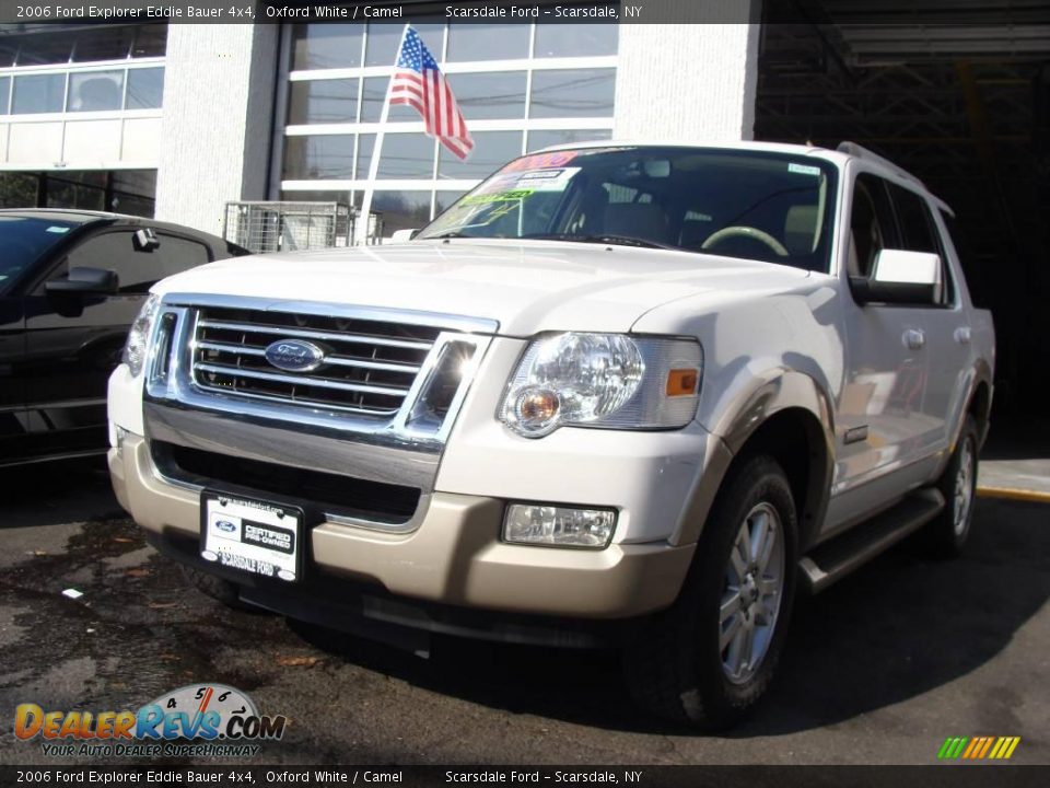 2006 Ford Explorer Eddie Bauer 4x4 Oxford White / Camel Photo #1