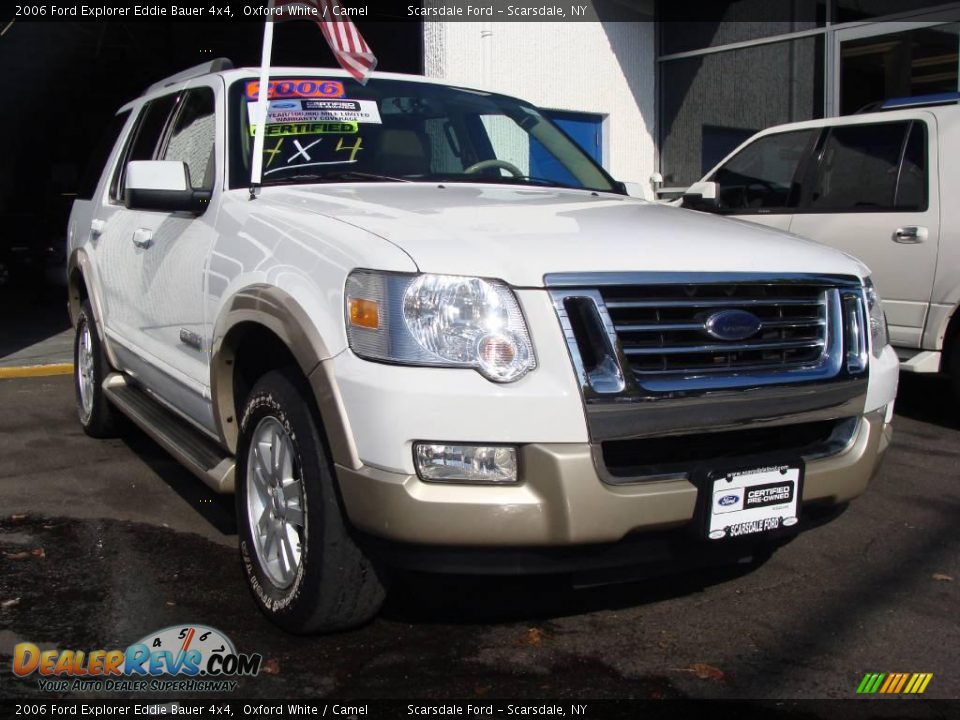 2006 Ford Explorer Eddie Bauer 4x4 Oxford White / Camel Photo #2