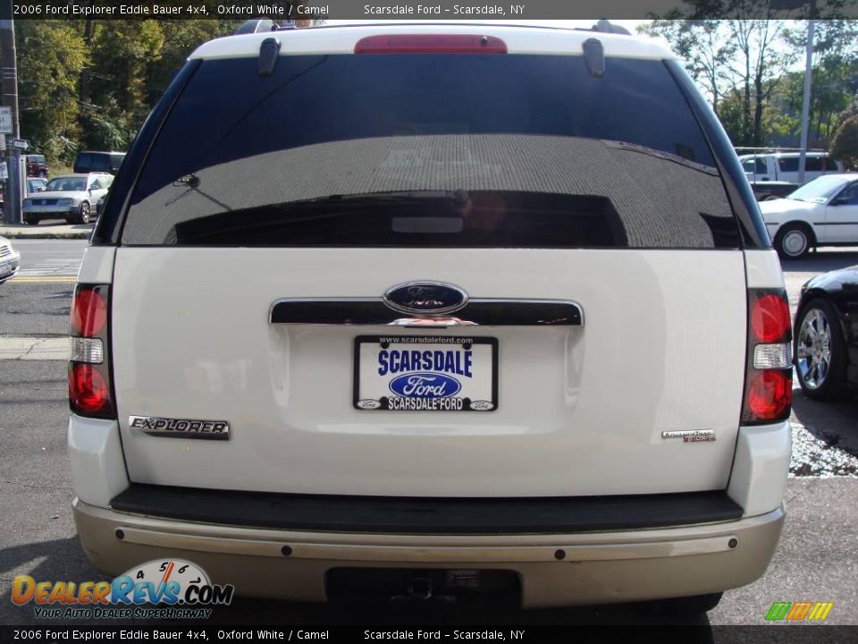 2006 Ford Explorer Eddie Bauer 4x4 Oxford White / Camel Photo #4