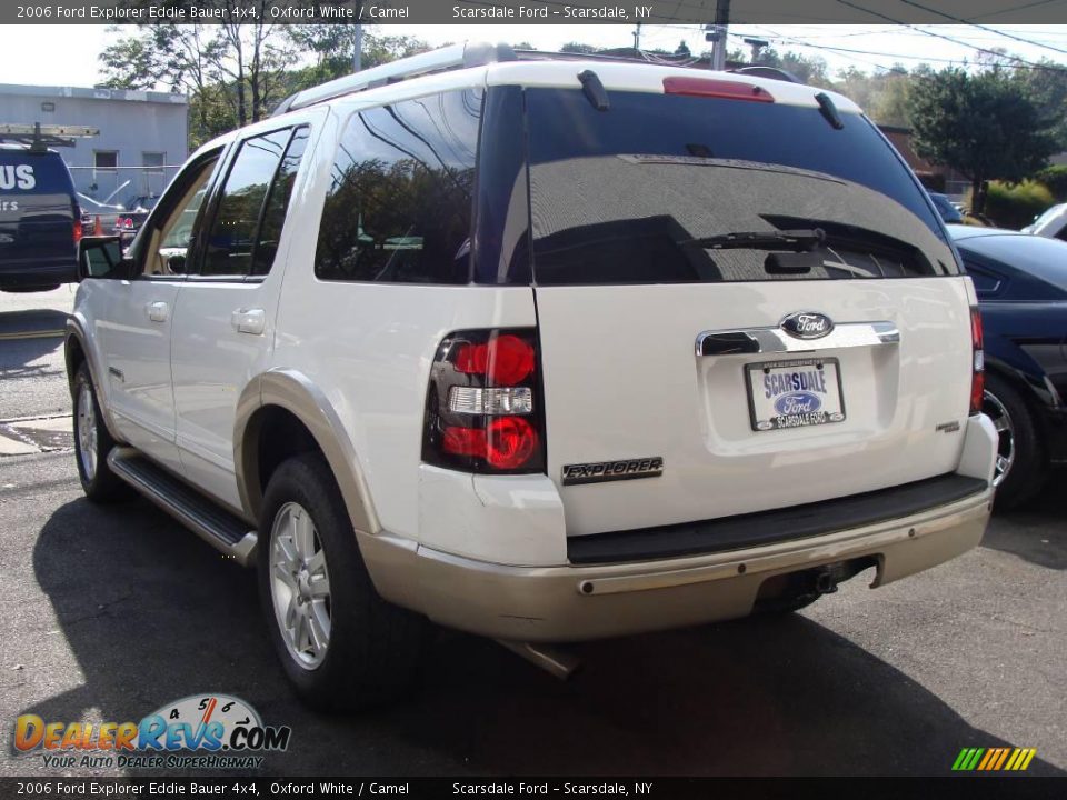 2006 Ford Explorer Eddie Bauer 4x4 Oxford White / Camel Photo #5