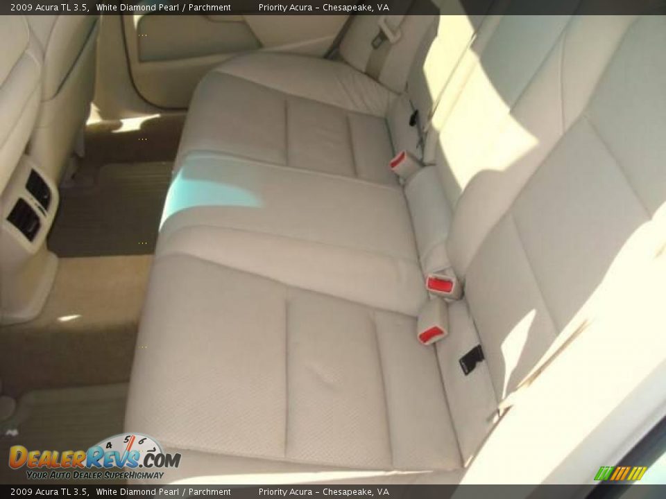 2009 Acura TL 3.5 White Diamond Pearl / Parchment Photo #11