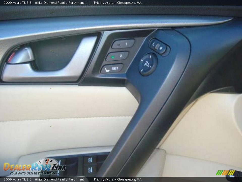 2009 Acura TL 3.5 White Diamond Pearl / Parchment Photo #13