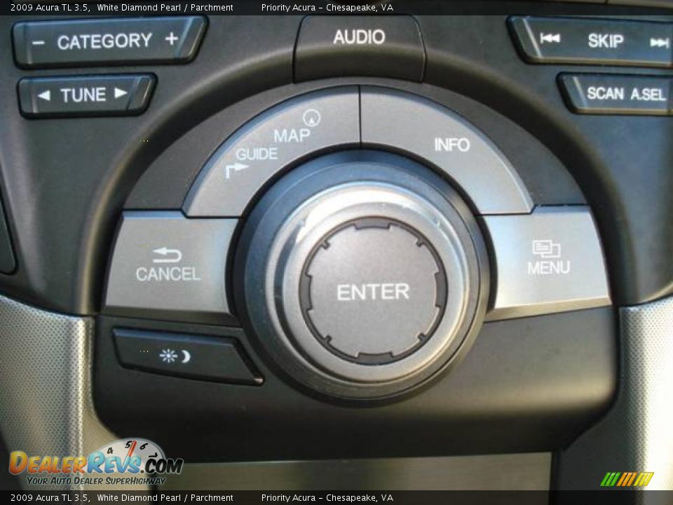 2009 Acura TL 3.5 White Diamond Pearl / Parchment Photo #19