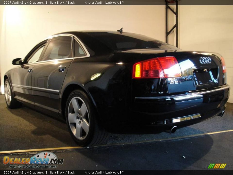 2007 Audi A8 L 4.2 quattro Brilliant Black / Black Photo #3