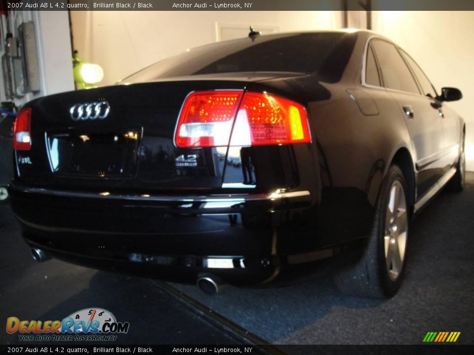 2007 Audi A8 L 4.2 quattro Brilliant Black / Black Photo #5
