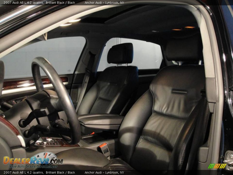 2007 Audi A8 L 4.2 quattro Brilliant Black / Black Photo #8