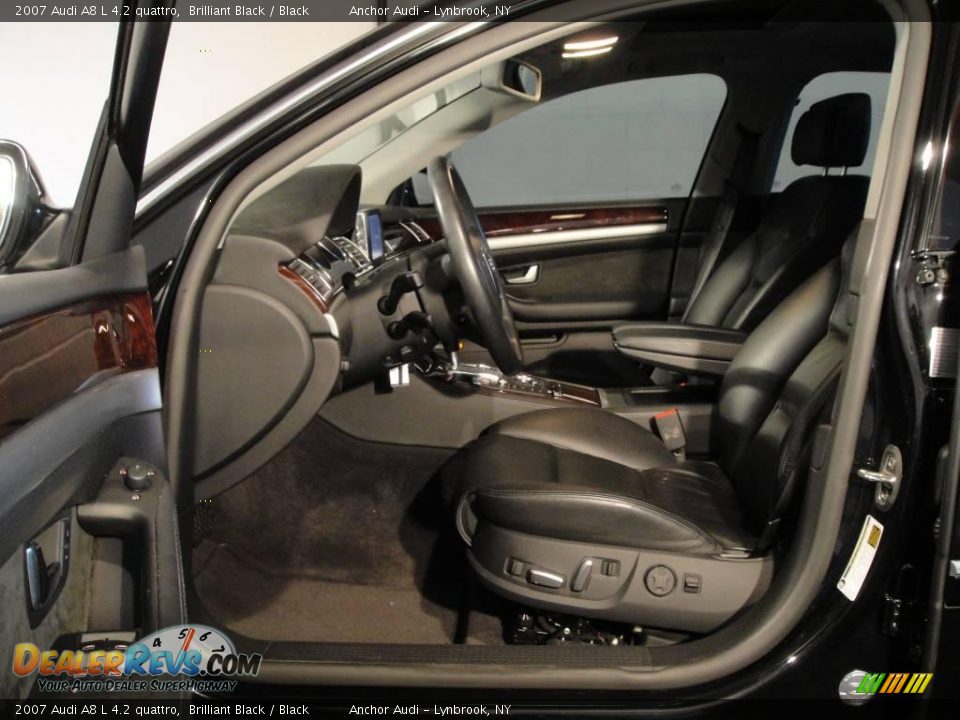 2007 Audi A8 L 4.2 quattro Brilliant Black / Black Photo #9