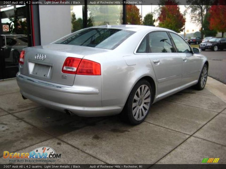 2007 Audi A8 L 4.2 quattro Light Silver Metallic / Black Photo #6