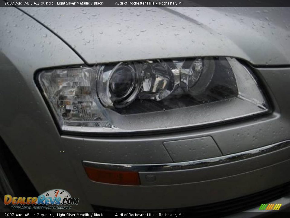2007 Audi A8 L 4.2 quattro Light Silver Metallic / Black Photo #9