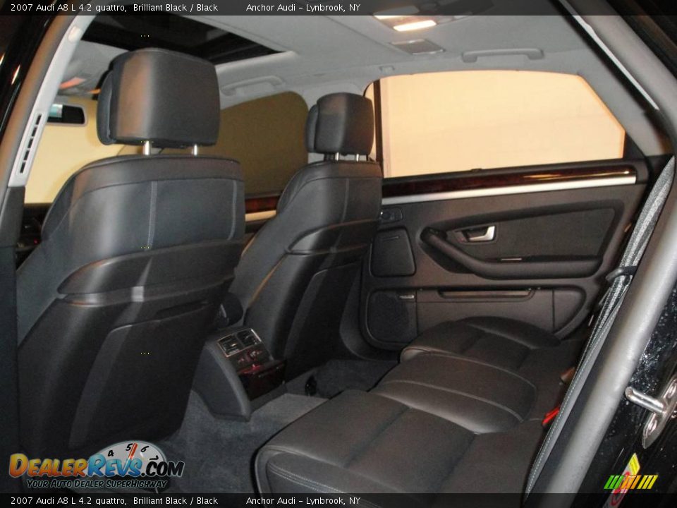 2007 Audi A8 L 4.2 quattro Brilliant Black / Black Photo #13