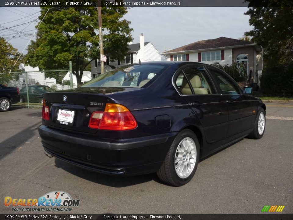 1999 BMW 3 Series 328i Sedan Jet Black / Grey Photo #3