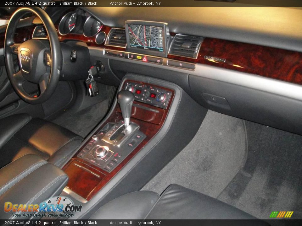 2007 Audi A8 L 4.2 quattro Brilliant Black / Black Photo #14