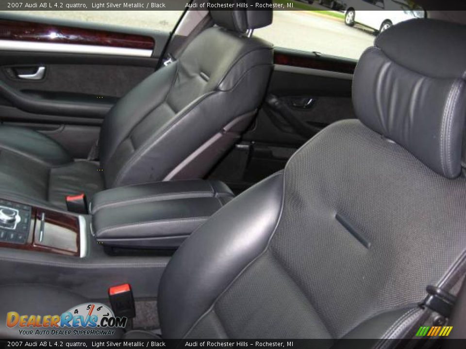 2007 Audi A8 L 4.2 quattro Light Silver Metallic / Black Photo #11