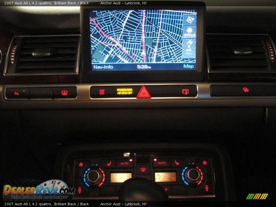 2007 Audi A8 L 4.2 quattro Brilliant Black / Black Photo #15