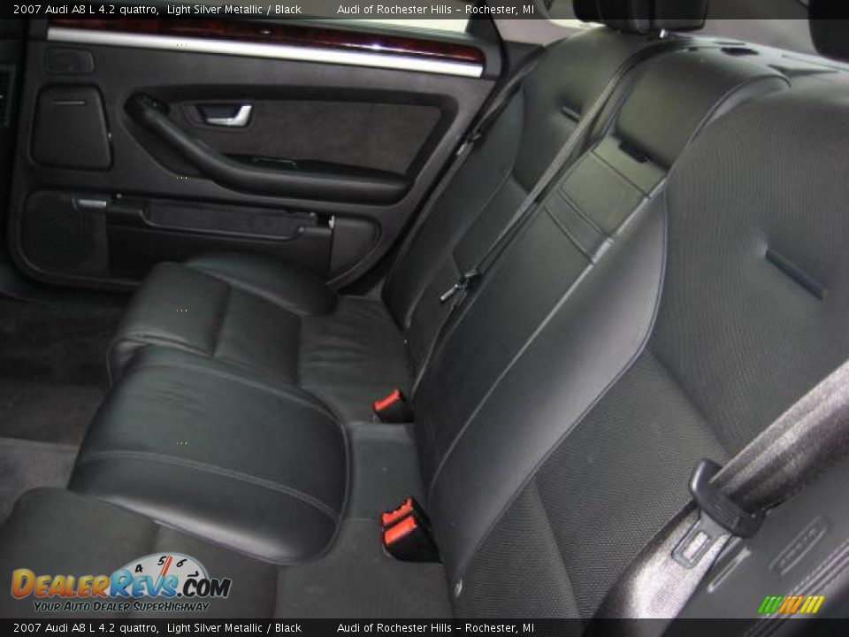 2007 Audi A8 L 4.2 quattro Light Silver Metallic / Black Photo #13