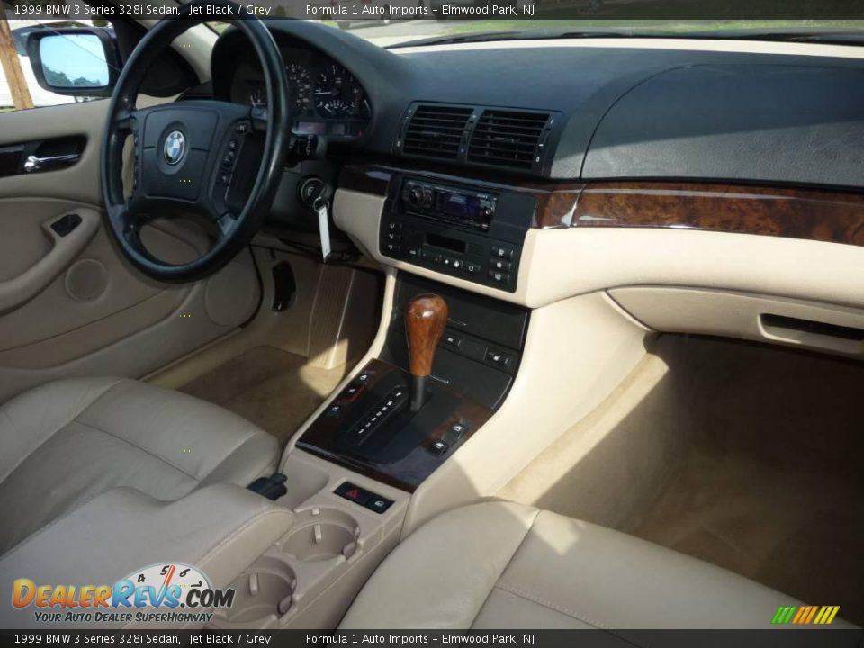 1999 BMW 3 Series 328i Sedan Jet Black / Grey Photo #6