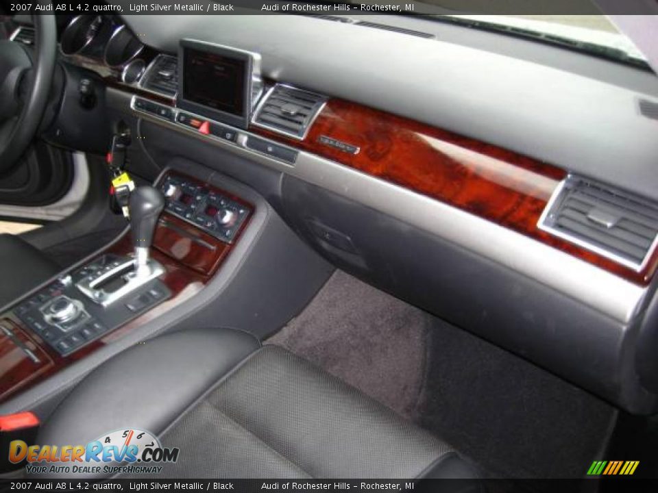 2007 Audi A8 L 4.2 quattro Light Silver Metallic / Black Photo #14