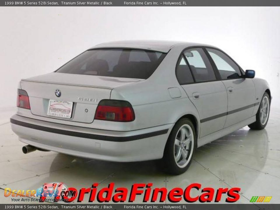 1999 BMW 5 Series 528i Sedan Titanium Silver Metallic / Black Photo #2