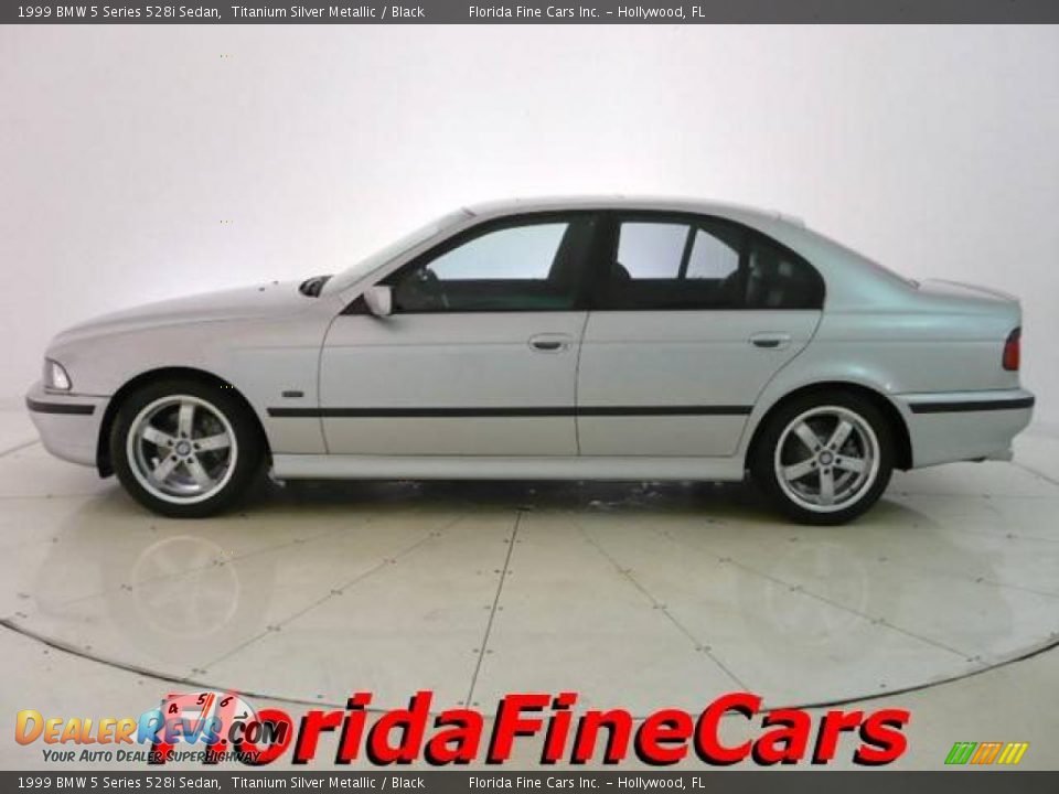 1999 BMW 5 Series 528i Sedan Titanium Silver Metallic / Black Photo #3