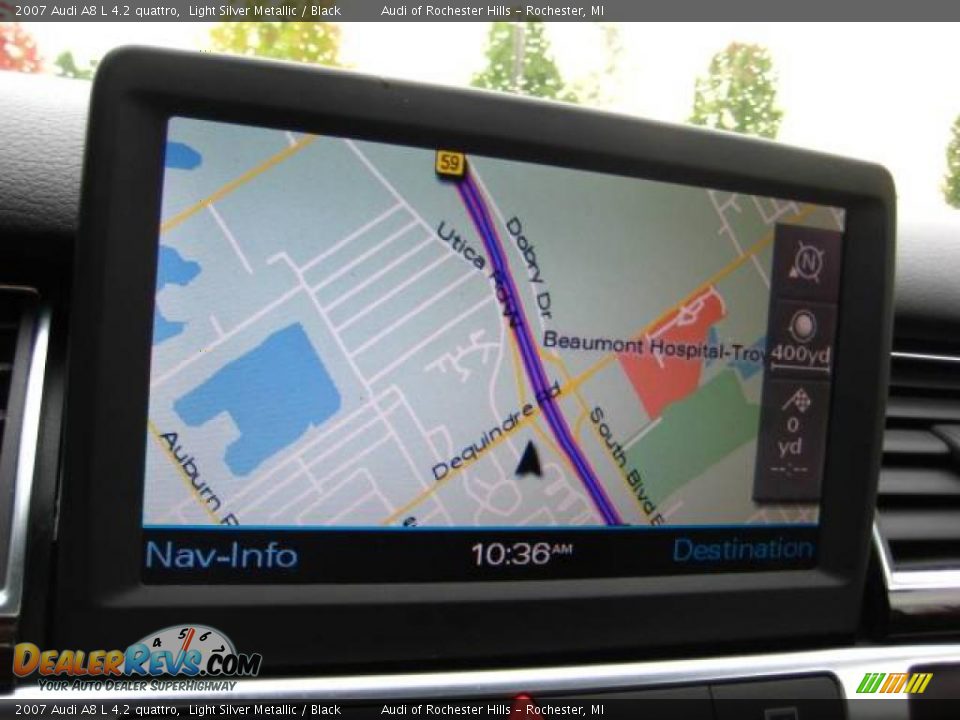 2007 Audi A8 L 4.2 quattro Light Silver Metallic / Black Photo #18