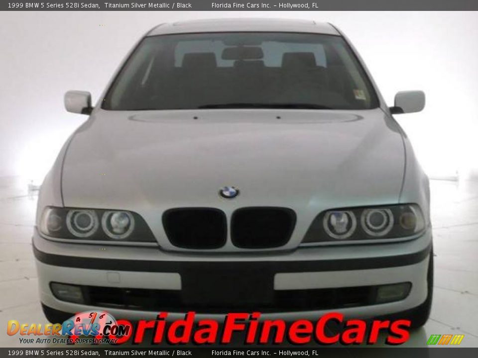 1999 BMW 5 Series 528i Sedan Titanium Silver Metallic / Black Photo #5
