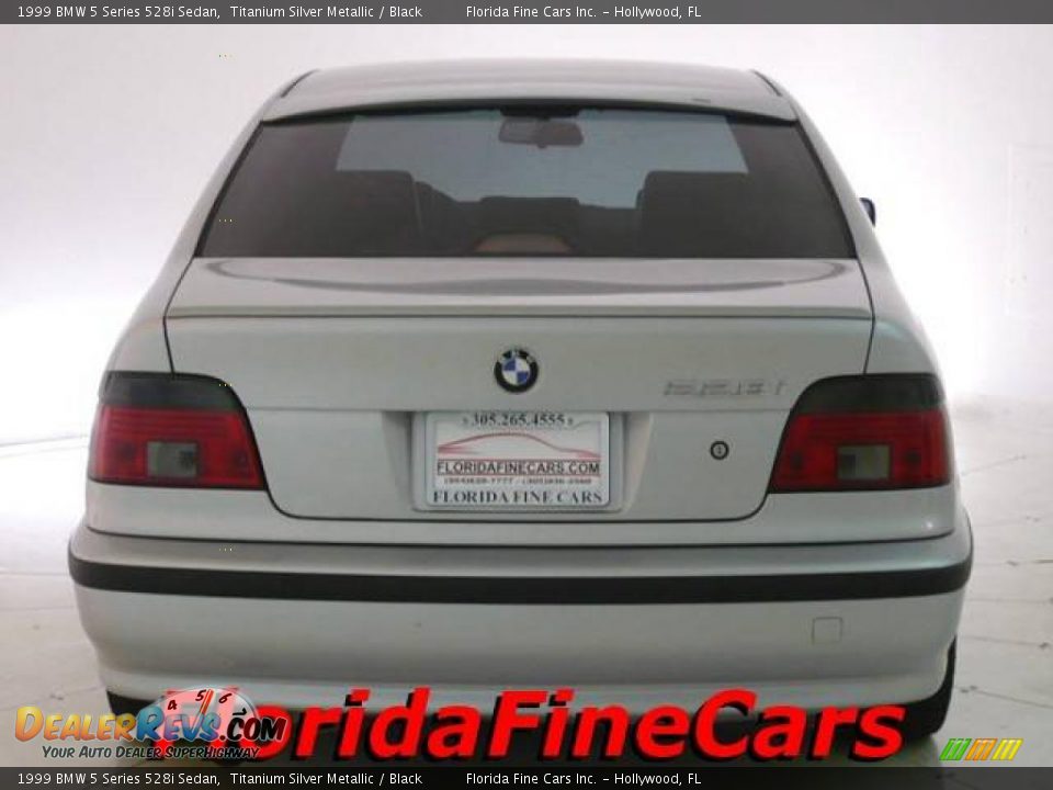 1999 BMW 5 Series 528i Sedan Titanium Silver Metallic / Black Photo #6