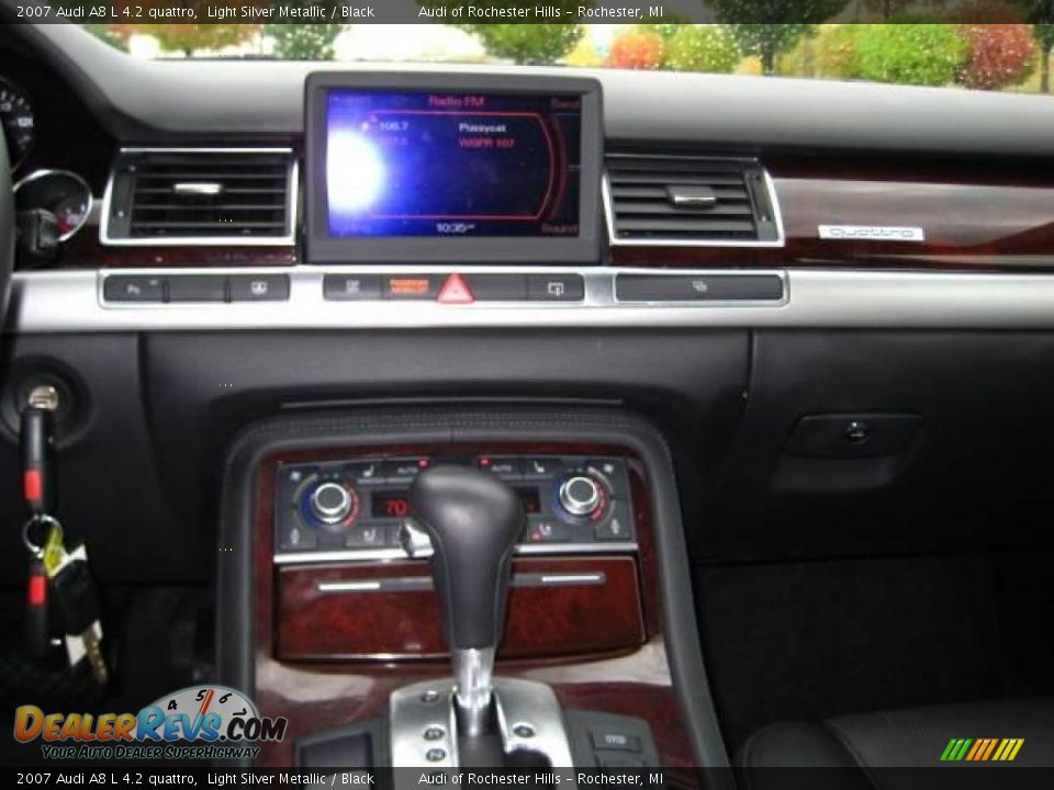 2007 Audi A8 L 4.2 quattro Light Silver Metallic / Black Photo #23