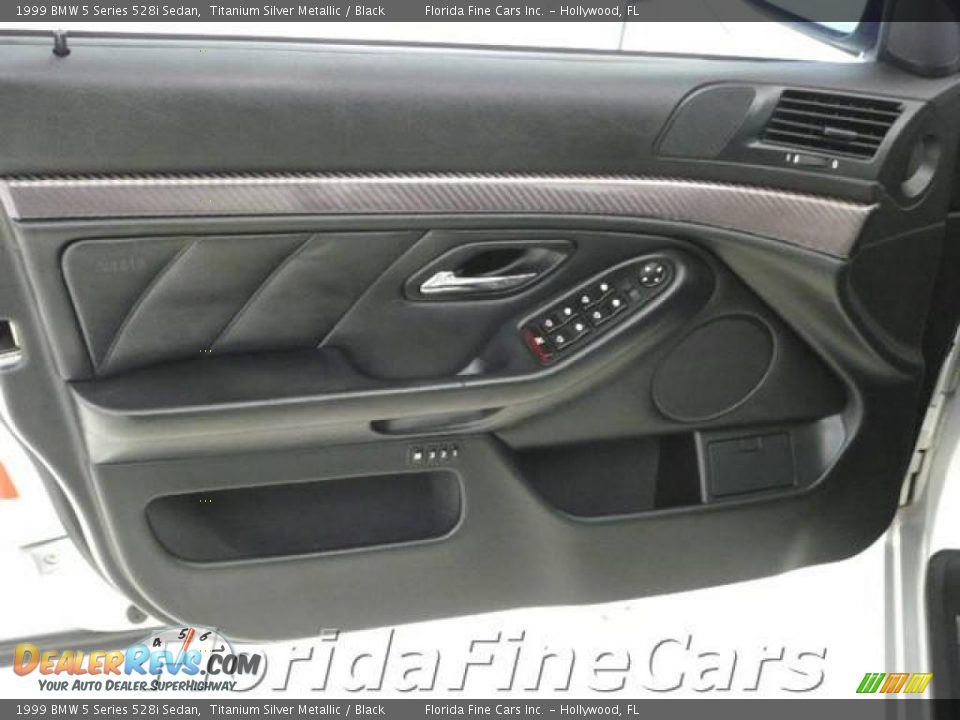 1999 BMW 5 Series 528i Sedan Titanium Silver Metallic / Black Photo #11