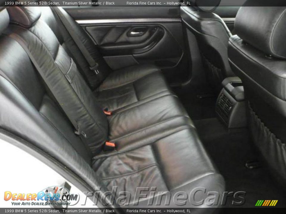 1999 BMW 5 Series 528i Sedan Titanium Silver Metallic / Black Photo #14