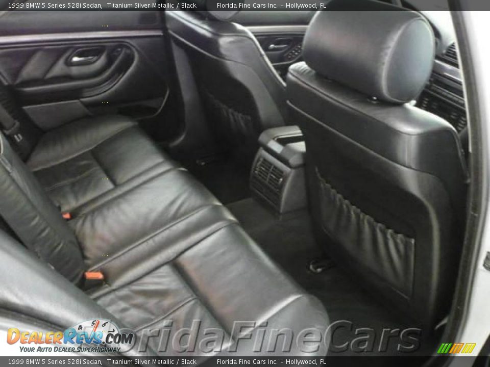 1999 BMW 5 Series 528i Sedan Titanium Silver Metallic / Black Photo #15