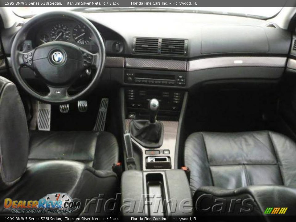 1999 BMW 5 Series 528i Sedan Titanium Silver Metallic / Black Photo #16