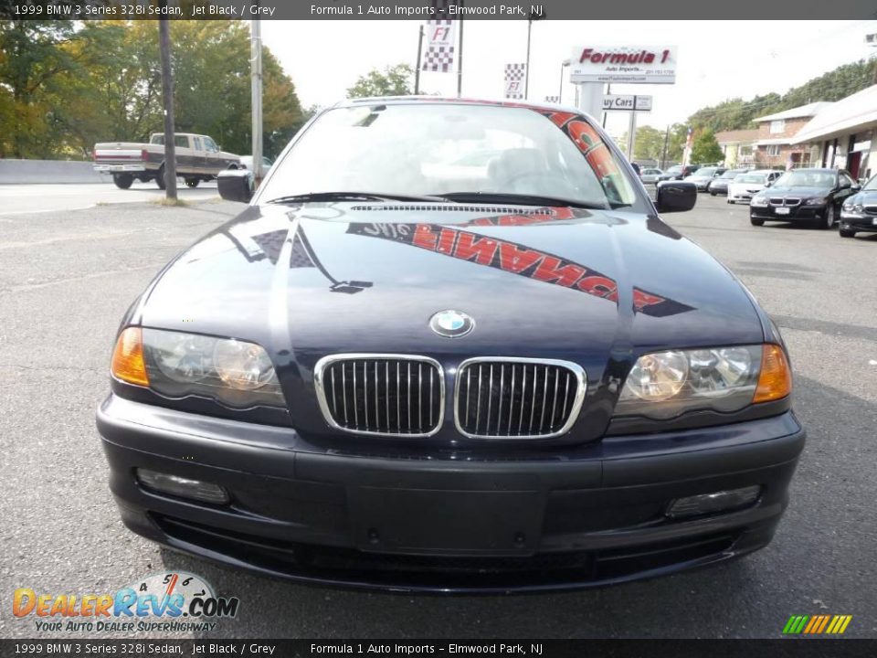 1999 BMW 3 Series 328i Sedan Jet Black / Grey Photo #11