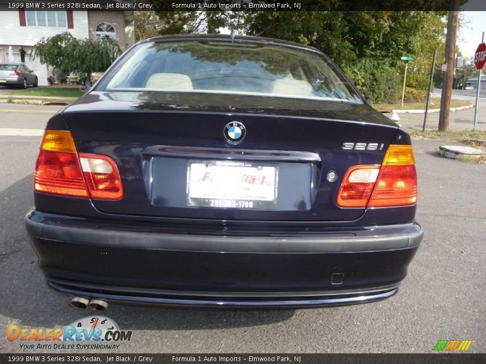 1999 BMW 3 Series 328i Sedan Jet Black / Grey Photo #12