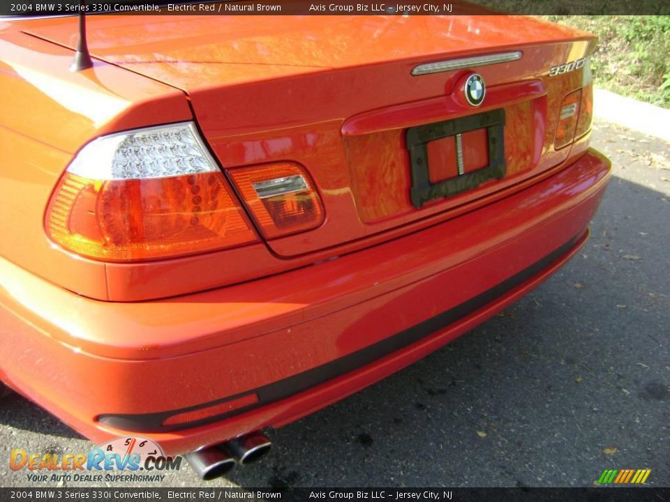 2004 BMW 3 Series 330i Convertible Electric Red / Natural Brown Photo #3