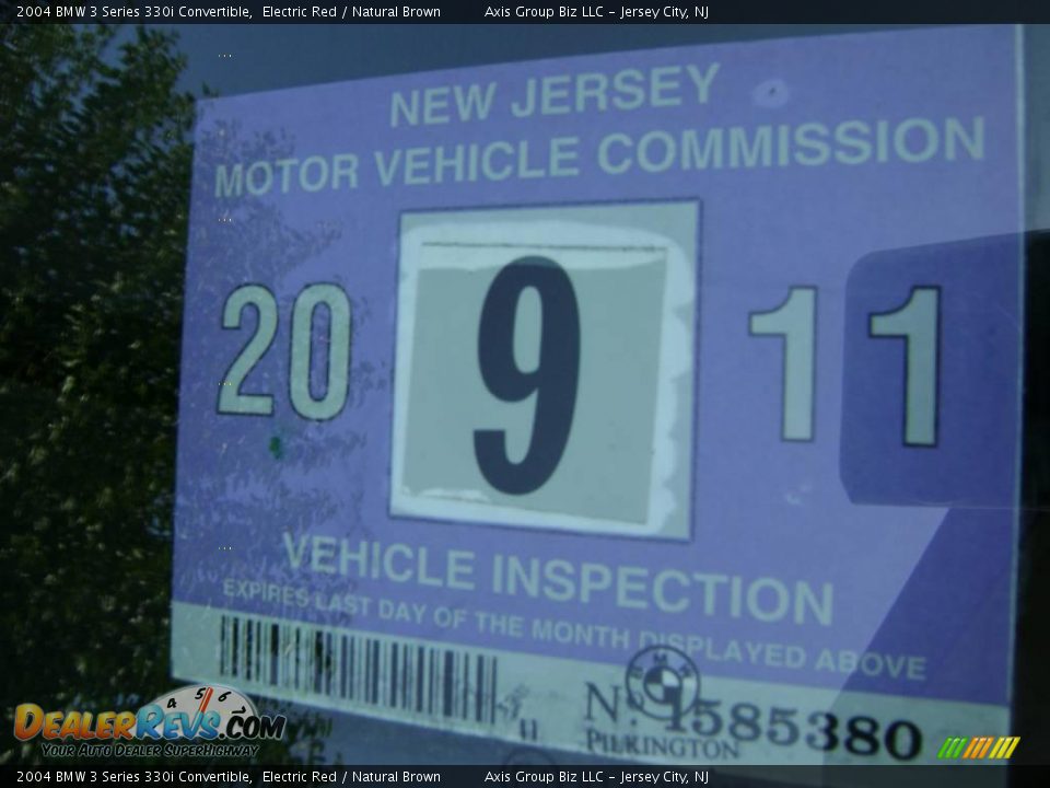 2004 BMW 3 Series 330i Convertible Electric Red / Natural Brown Photo #10