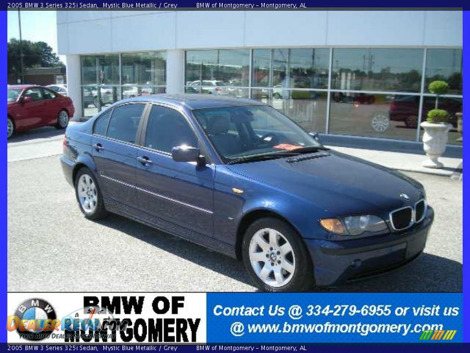 2005 BMW 3 Series 325i Sedan Mystic Blue Metallic / Grey Photo #1