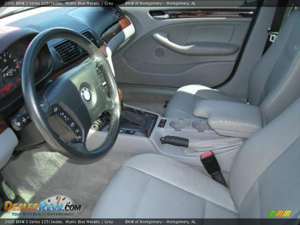 2005 BMW 3 Series 325i Sedan Mystic Blue Metallic / Grey Photo #5