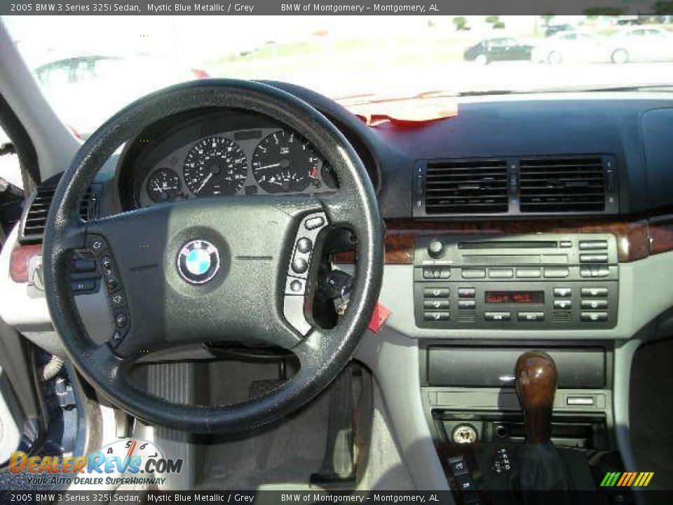 2005 BMW 3 Series 325i Sedan Mystic Blue Metallic / Grey Photo #6