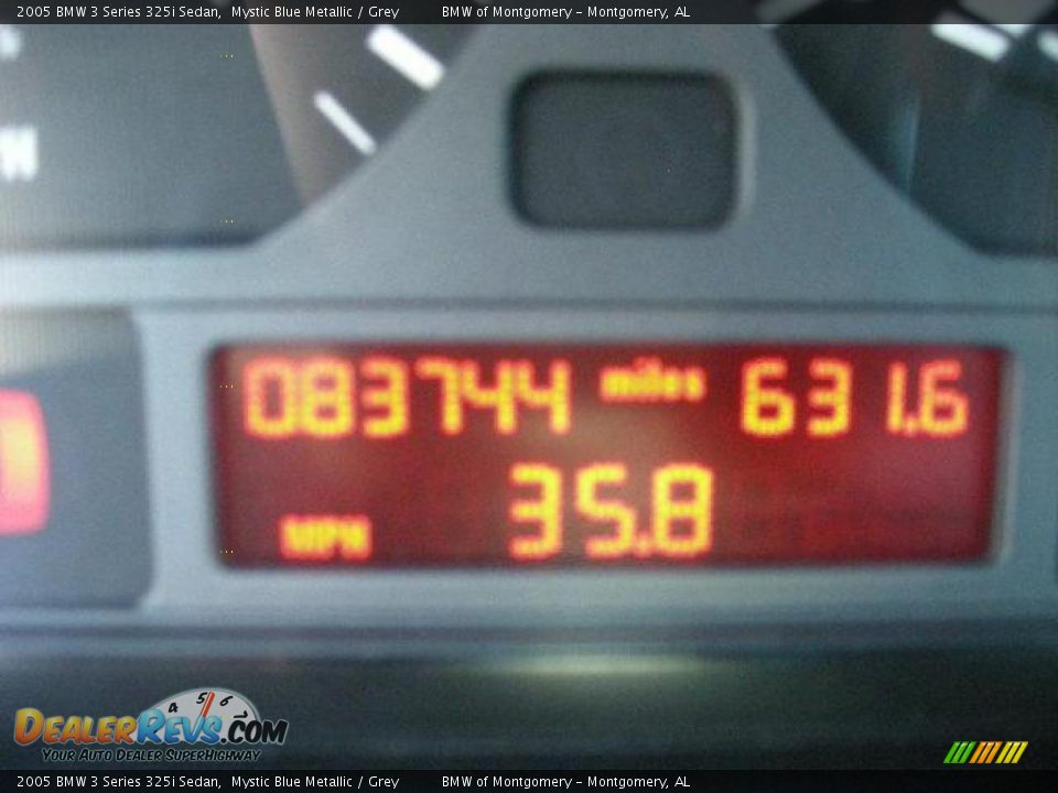 2005 BMW 3 Series 325i Sedan Mystic Blue Metallic / Grey Photo #12