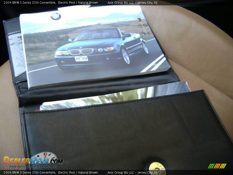 2004 BMW 3 Series 330i Convertible Electric Red / Natural Brown Photo #22