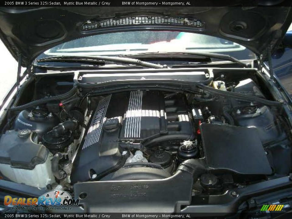 2005 BMW 3 Series 325i Sedan Mystic Blue Metallic / Grey Photo #13