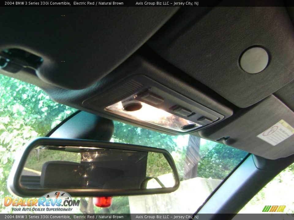 2004 BMW 3 Series 330i Convertible Electric Red / Natural Brown Photo #24