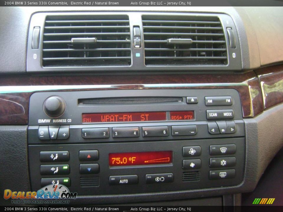 2004 BMW 3 Series 330i Convertible Electric Red / Natural Brown Photo #31