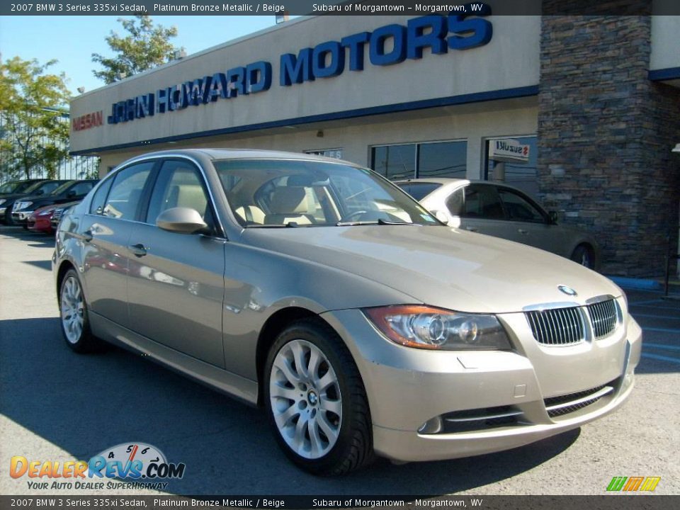 2007 BMW 3 Series 335xi Sedan Platinum Bronze Metallic / Beige Photo #1