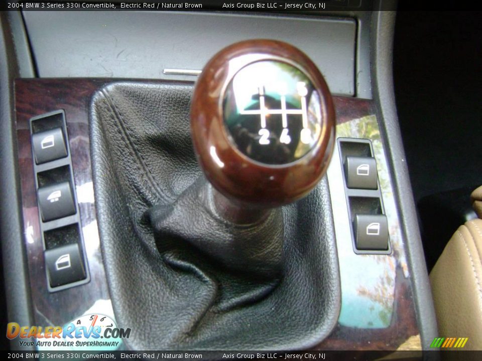 2004 BMW 3 Series 330i Convertible Electric Red / Natural Brown Photo #33