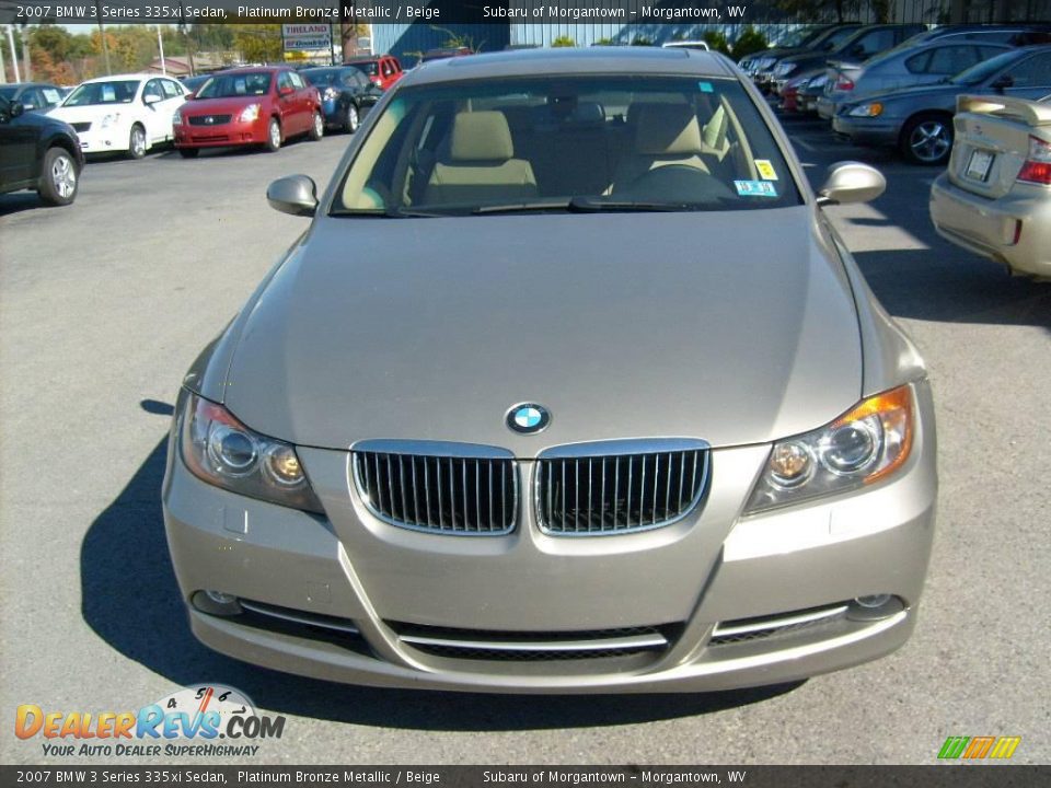 2007 BMW 3 Series 335xi Sedan Platinum Bronze Metallic / Beige Photo #2
