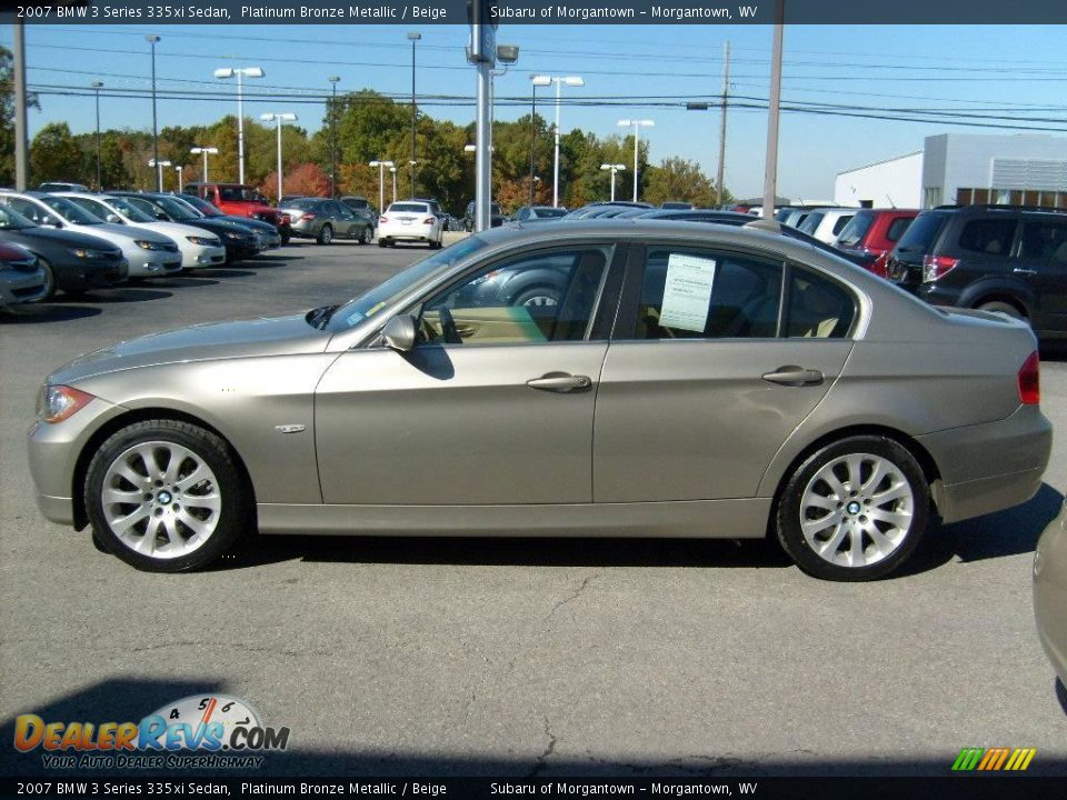 2007 BMW 3 Series 335xi Sedan Platinum Bronze Metallic / Beige Photo #4