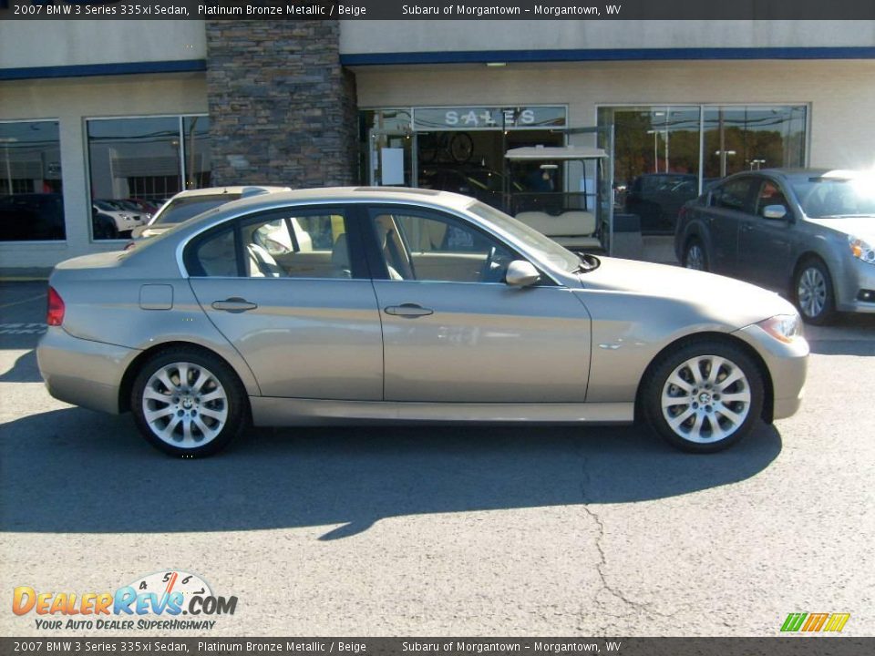 2007 BMW 3 Series 335xi Sedan Platinum Bronze Metallic / Beige Photo #8