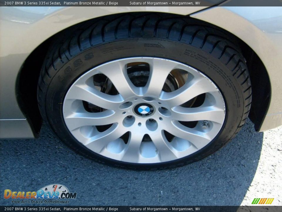 2007 BMW 3 Series 335xi Sedan Platinum Bronze Metallic / Beige Photo #9
